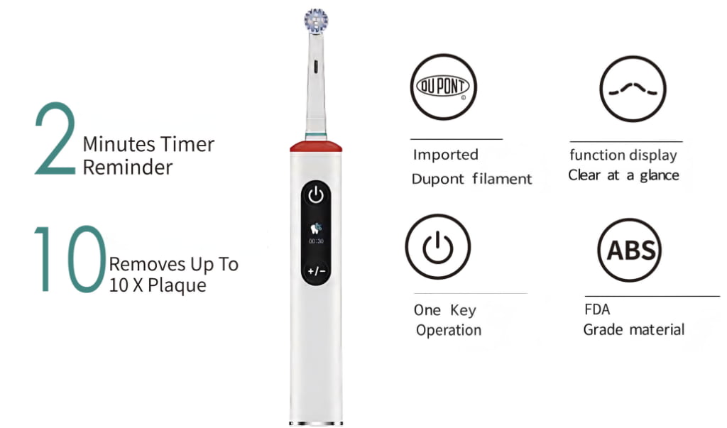 TB40 Oscillating toothbrush  with LCD screen display