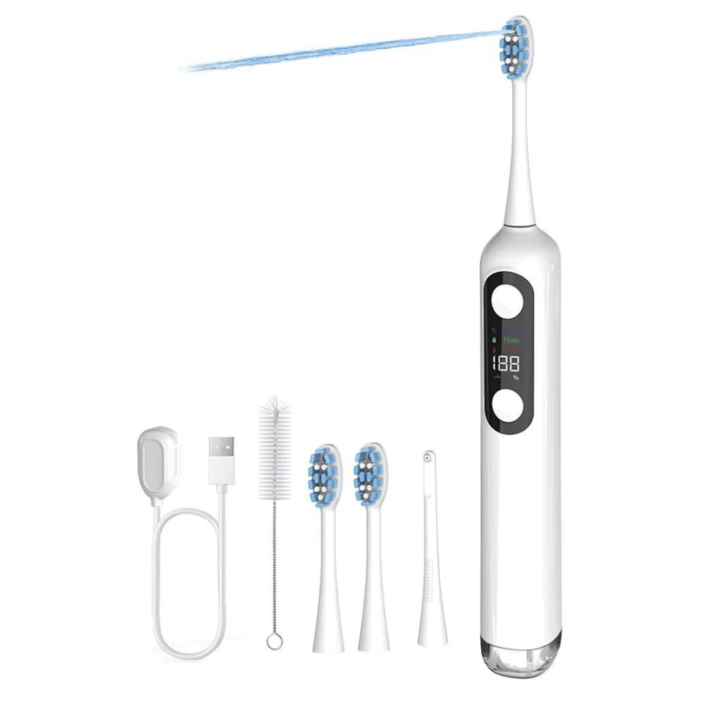 2 IN 1 water flosser with electric toothbrush