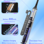 Dual led light sonic toothbrush