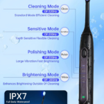 Dual led light sonic toothbrush