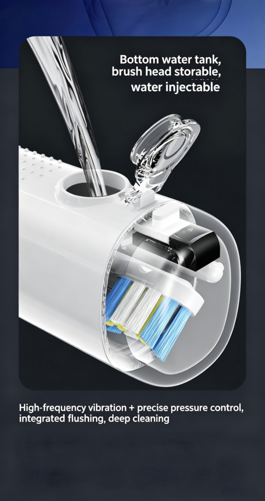 2 IN 1 water flosser with electric toothbrush